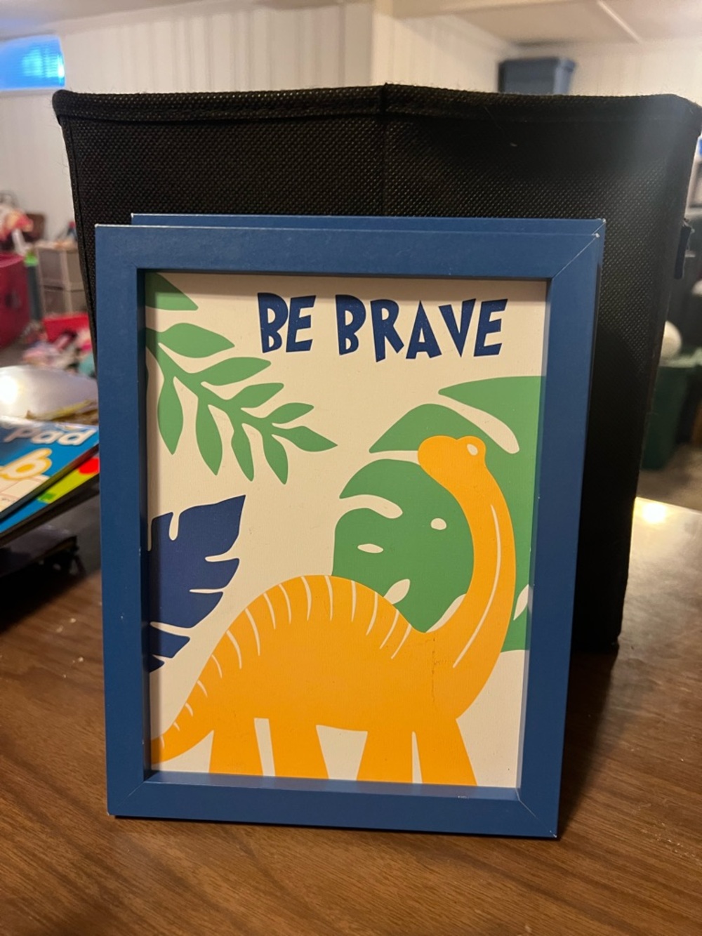 Blue 'Be Brave' Kids Picture Frame